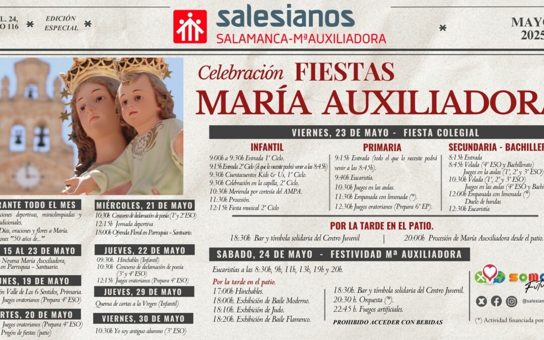 🎉 Programa de Fiestas de María Auxiliadora 2025